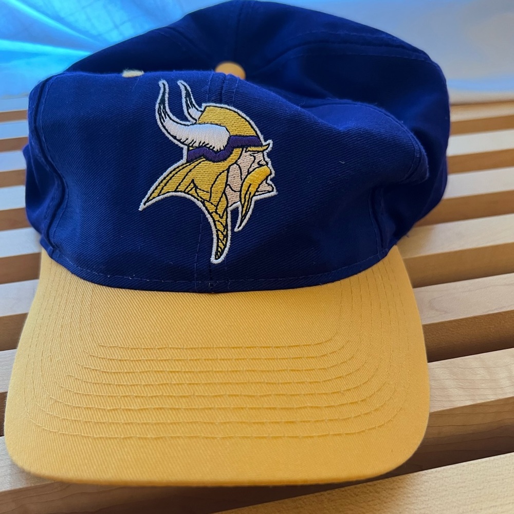 Vintage Minnesota Vikings Hat logo 7 Cap NFL Adjustable